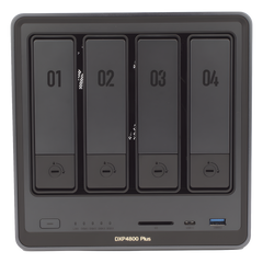 NAS UGREEN NASync DXP4800 Plus / Procesador Intel Pentium Gold 8505 5 Núcleos / 4 Bahías SATA + 2 M.2 NVMe PCIe 4.0 / 8GB DDR5 Expandible a 64GB / 10GbE + 2.5GbE / USB 3.2 Gen 2 Tipo C / HDMI 4K / Sistema Almacenamiento Conectado Red