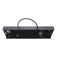 Kit de 2 Ventiladores (12 x 12 cm) con 3 Tomas de Corriente 110 Vca/50 Hz con Clavija