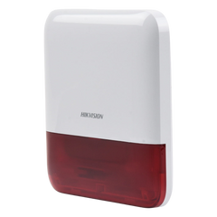 (AX PRO) Sirena Inalámbrica con Estrobo Rojo para Exterior IP65 / 110 dB