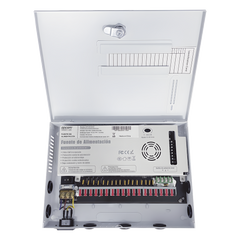 Fuente | 11-15 V | 18 canales | 20 A | Compatible con cámaras 4k | Alta tecnología en seguridad | Doble ventilador | Hasta 1.8 Amperes por Salida | Filtro de ruido por canal | Diseño de alta gama.