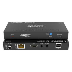 Kit Extensor HDMI con KVM |  4K@60Hz 4:4:4 | 150m en 1080 | 120m en 4K | HDBaseT | USB 2.0 | IR Bidireccional | POC | EDID