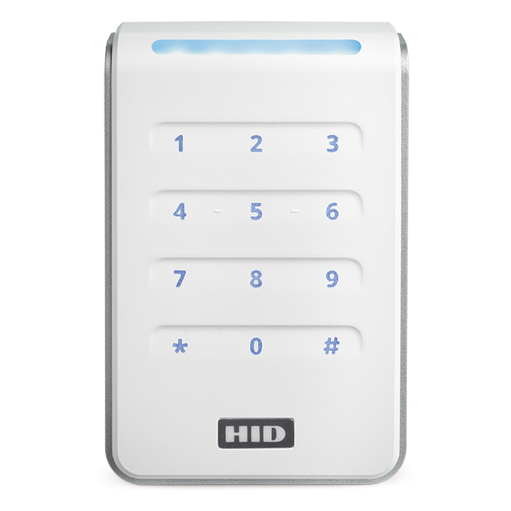 Lector R40 con TECLADO SIGNO WHITE Estandar Multitecnologia/ 40KNWS-00-000000/ Garantia de Por Vida/ Pigtail/Wiegand & OSDP