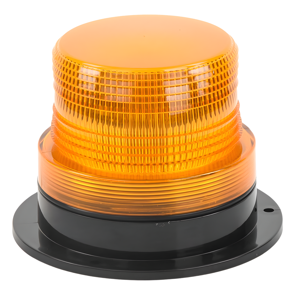 Burbuja brillante  de Larga Vida Útil con 8 LEDs, color ámbar, domo ámbar, 12Vcd