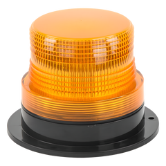 Burbuja brillante  de Larga Vida Útil con 8 LEDs, color ámbar, domo ámbar, 12Vcd