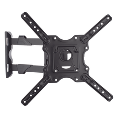 Montaje de Pared Articulado P4-NB / Pantallas de 32" a 55" / VESA 100x100 a 400x400 mm / Carga 27.2 kg (60 lbs) / Inclinación +8° a -5° / Giro 180° / Distancia de Pared 5 a 40 cm / Acero