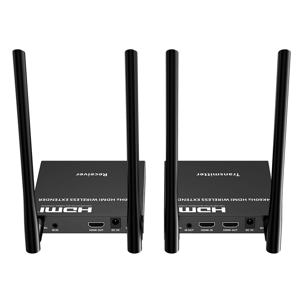 Kit Extensor Inalámbrico HDMI | 4K@60Hz 4096x2160 | Tecnología ipcolor STREAM | Banda 5G 5.18-5.24 GHz | Distancia 50 m | Conexión de Hasta 1 a 4