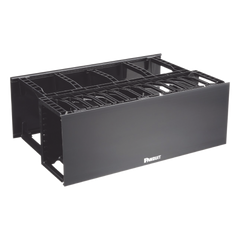 Organizador de Cables Horizontal NetManager de Alta Densidad, Doble (Frontal y Posterior), Para Rack de 19in, 4UR