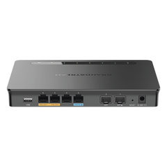 Router Gigabit VPN / Balanceador de cargas / 30,000 sesiones NAT /  4 puertos 10/100/1000 Mbps + 2 puertos SFP (WAN/LAN) / 1 puerto entrada PoE(af/at) / 2 puertos salida PoE (af/at) / Compatible con GWN Cloud.
