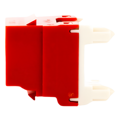 Conector Jack Estilo 110 (de Impacto), Tipo Keystone, Categoría 6, de 8 Posiciones y 8 Cables, Color Rojo