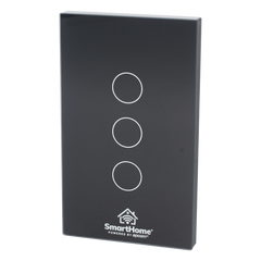 (Wifi) Apagador switch inalámbrico WIFI, control de 3 regresos de carga, 110V