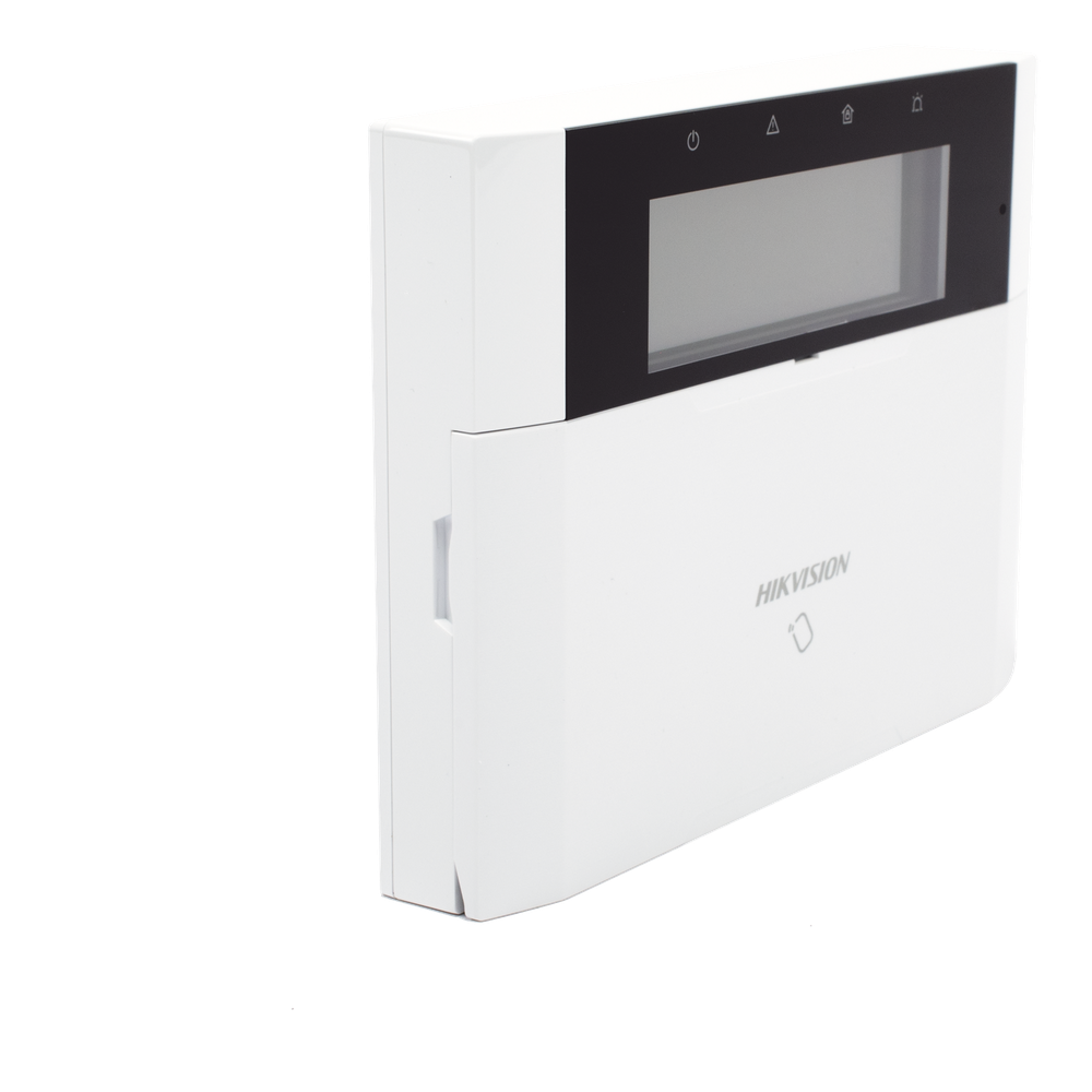 (AX HYBRID PRO) Teclado Compatible con el Panel Hybrid Pro Hikvision DS-PHA64-LP y DS-PHA64-LP(B) / Pantalla LCD / 2 zonas cableadas / 1 salida de alarma / 64 Llaveros