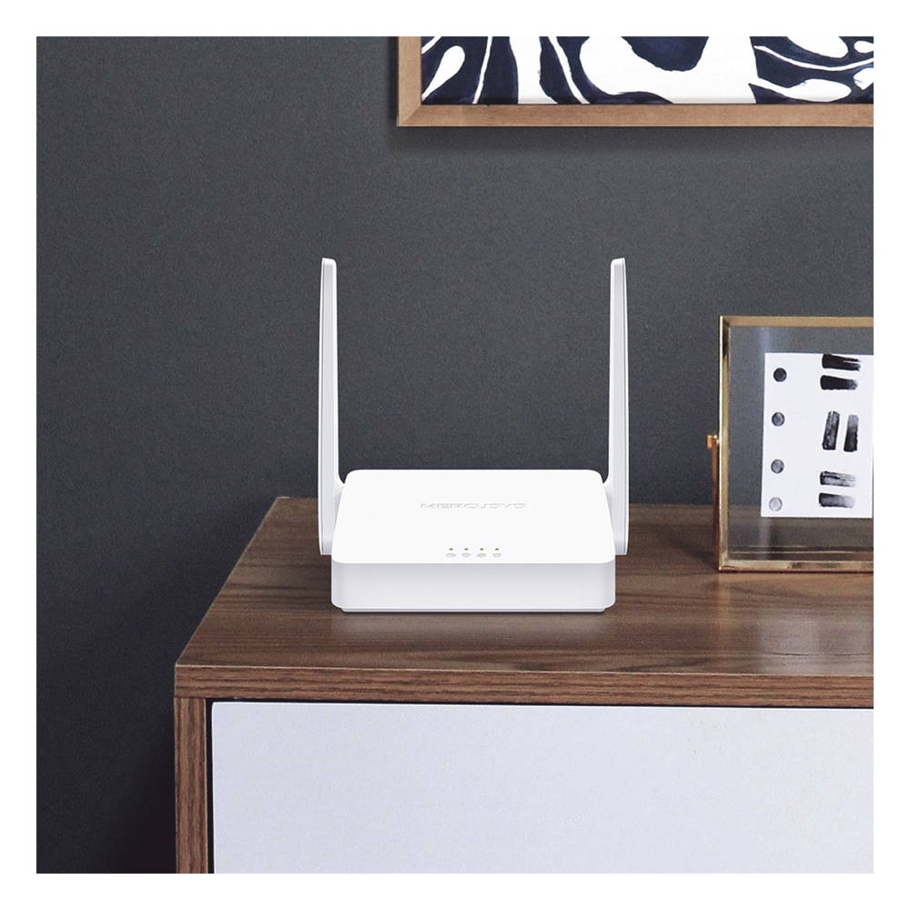 Router Inalámbrico N /  2.4 GHz de 300 Mbps / 1 Puerto WAN 10/100 Mbps  / 2 Puertos LAN 10/100 Mbps / 2 antenas de 5 dBi / Compatible con IPV6 e IPTV