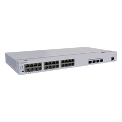 Switch de Distribución/Core Gigabit Administrable PoE Capa 3 / 24 puertos 10/100/1000 Mbps (PoE) / 4 Puertos 10GE SFP+ Uplink / ERPS / Rutas Estáticas / iStack / PoE Perpetuo / 400W / Administración Nube Gratis