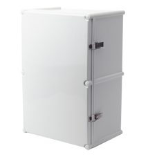 Gabinete Plástico para Exterior (IP65) de 560 X 380 x 265 mm Cierre por broche.