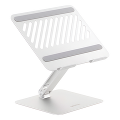 Soporte de Aluminio para Laptop | Ajustable 180° | Soporta Laptops de 10 a 17.3''| Capacidad de Carga 5Kg | Excelente Estabilidad | Diseño Para Alta Disipación de Calor | Altura y Angulo Ajustable | Plegable y Portátil.