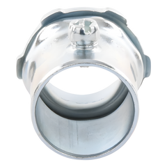 Conector 1" (25mm) pared delgada con tornillo tipo americano galvanizado etiqueta verde