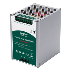 Fuente de Alimentación Industrial | Tipo DIN Riel | 48 VCC | 10 A | Capacidad de baterías de respaldo