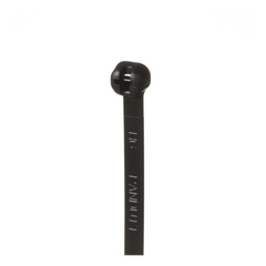 Cincho de Nylon 6.6 Dome-Top®, Con Lengüeta de Bloqueo de Acero Inoxidable, 203 mm largo x 4.7mm ancho, Color Negro, Exterior Resistente a Rayos UV, Paquete de 100pz