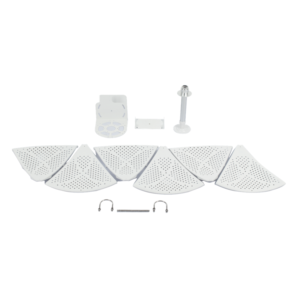 Antena direccional para C5x, C6x, B6X y B5x, Guía de onda para mantener la integridad de la señal y minimiza la pérdida en transmisión , 4.9 - 6.5 GHz, 3 ft, Ganancia de 34 dBi, Montaje incluido