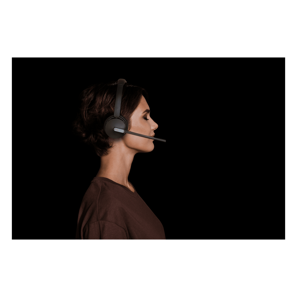 Auriculares mono Yealink WH64 edición UC/ Base DECT y auriculares con Bluetooth integrado/ Cancelación de ruido con 3 micrófonos/ Hasta 32 horas de conversación