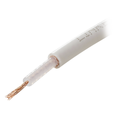 Carrete de 100 Metros (328.08 Pies) de Cable Tipo RG58AU, con Forro Blanco