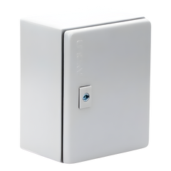 Gabinete de Acero / Nema 4 -IP 66 de 20 x 25 x 15 cm / Platina y certificado UL.