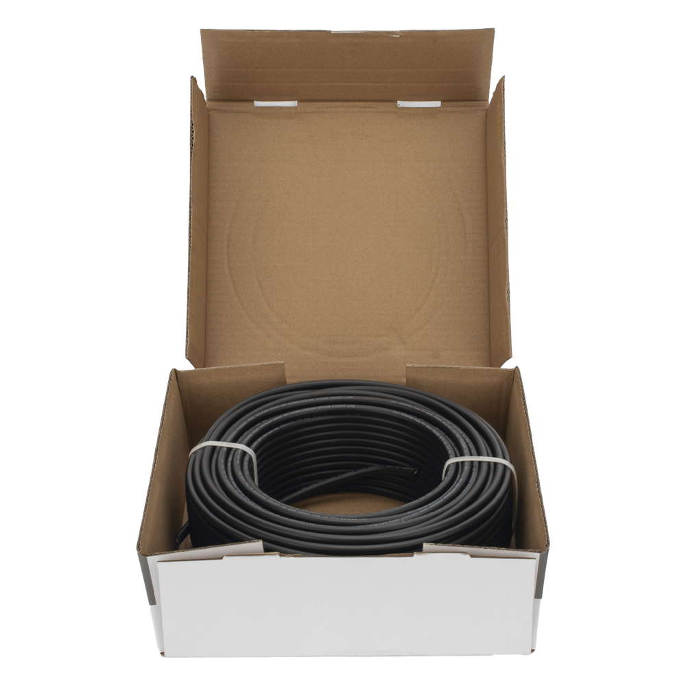 Cable Fotovoltaico Negro / Cobre Estañado / 6 mm² (10 AWG) / 2000V / Rollo de 50 m / / UL 4703 y TUV