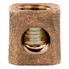 Terminal Tipo Lengüeta Recta de Cobre, Cal. 8 a 1/0 AWG,  Orificio para perno de 5/16" (7.9mm)