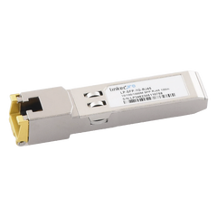 Transceptor Óptico SFP a RJ45 / Auto negociación 10/100/1000 Mbps / Conector RJ45 / 1000BASE-T / Distancia de hasta 100 m.