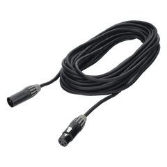 Cable XLR | 3 polos | Conector Hembra-Macho | Serie M | Carcasa Negra | Contactos Dorados | Ideal para Microfonía | Longitud 5m