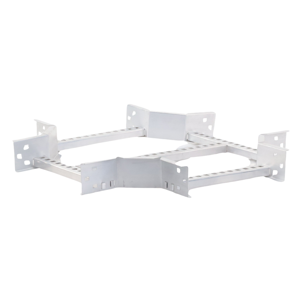 Derivación "X" Horizontal de Aluminio Perfil Z / Peralte 3 1/4" / Ancho 12"/ Radio 8" / Incluye Tornillería (CHXHEZ314R8X12AK)