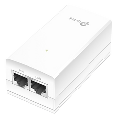 Inyector PoE Pasivo de 48V (18 Watts) / 2 puerto 10/100/1000 Mbps / Plug and Play / Montaje en Pared
