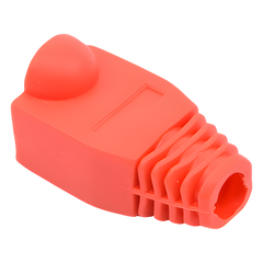 Bota Plástica para Protección de Plug RJ45, Color Rojo