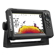 Eagle-7 ecosonda en pantalla horizontal IPS de 7 pulgadas, incluye transductor skimmer 50/200 kHz