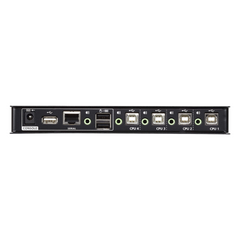 Switch KM USB| 4 Puertos | Boundless Switching | RS232 | Controla 4 Computadoras con 1 Teclado/Mouse