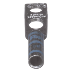 Zapata de compresión LCC6-14JAW-l para cal. 6 Awg, Doble barreno para tornillo prisionero de 1/4, 1 pz