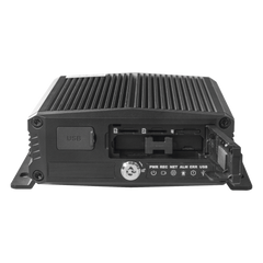 DVR Móvil / Multiplataforma / 4 Canales AHD + 2 canales IP/ Almacenamiento en Memoria Micro SD / H.265 / Chip IA Embebido / Soporta 4G / GPS / WIFI