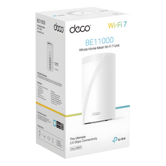 Router Inalámbrico MESH Interior para Hogar / Triple Banda Wi-Fi 7 BE9300 Mbps / 2 Puerto 2.5 Gigabit WAN/LAN / 4 Antenas Internas / Operación Multi-Link MLO / Administración Mediante la App Deco (iOS, Android) / HomeShield