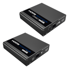 Kit Extensor HDMI hasta 700 metros con Conexión en Cascada / 4K @ 60 Hz/ 70 metros PTP con Cat 6, 6a y 7 / IPCOLOR / CERO LATENCIA / SIN COMPRIMIR / Salida Loop / IR bidireccional / Puerto S/PDIF / Soporta ARC / Soporta 10 TT-676-Rx.