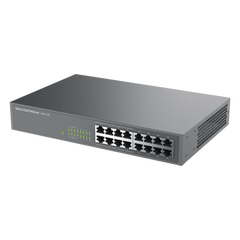 Switch PoE+ 16 Puertos Gigabit No Administrable / 8 puertos 10/100/1000 Mbps / 8 puertos PoE+ / hasta 145W