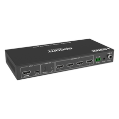 Videowall 4K 1x4 | HDMI & USB-C | 8 Modos de Visualización | Audio Óptico/Analógico | Control RS-232/IR | Plug & Play