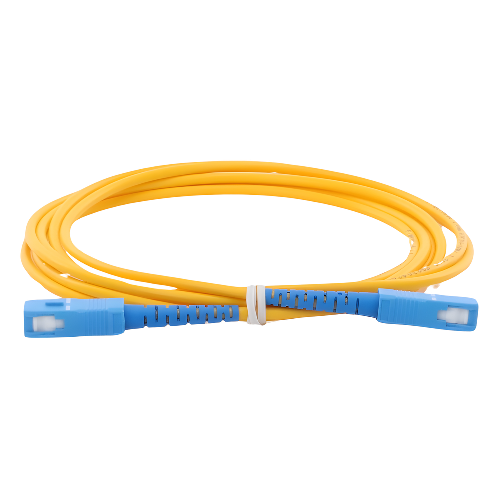 Jumper de Fibra Óptica Monomodo SC/UPC-SC/UPC Simplex de 2 Metros (6.56 Pies), 3mm