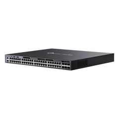 Switch Gestionable L3 Apilable / 48 Puertos Gigabit + 6 Slots 10G SFP+ / Capacidad 216 Gbps / Apilamiento Físico hasta 8 Unidades / Gestión Cloud Omada SDN / Alta Disponibilidad con Fuentes Redundantes / RIP-OSPF-VRRP-PIM / Seguridad ACL-802