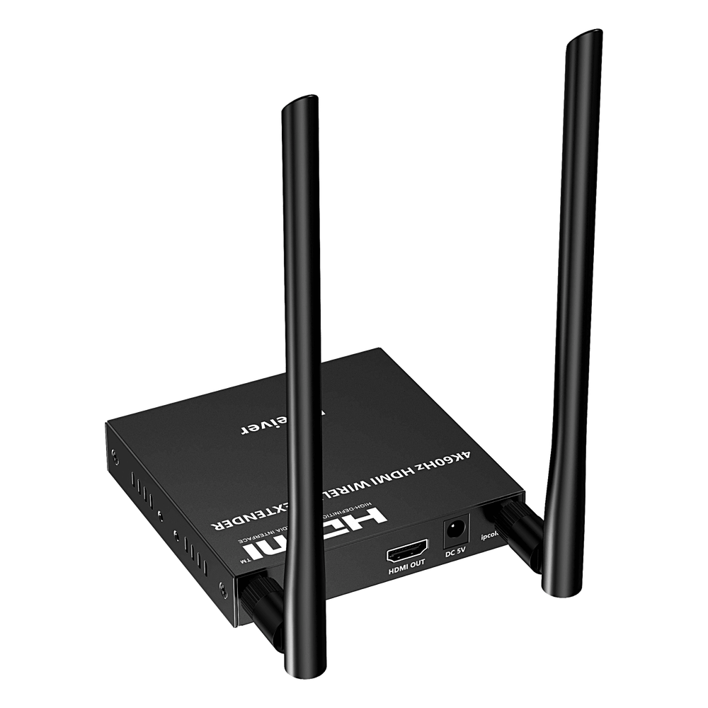 Receptor Inalámbrico HDMI | 4K@60Hz 4096x2160 | Tecnología ipcolor STREAM | Banda 5G 5.18-5.24 GHz | Distancia 50 m | Conexión de Hasta 1 a 4
