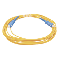 Jumper de Fibra Óptica Monomodo SC/UPC - SC/UPC Simplex, Color Amarillo, 5 Metros (16.40 Pies)