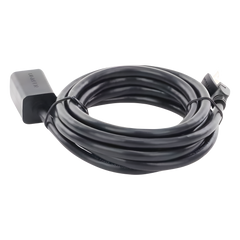 Cable de Extensión Cat6 RJ45 F/UTP / Macho a Hembra / 2 Metros (6.56 Pies) / Método de Conexión 568B / Velocidad de Transmisión 1000Mbps / Ancho de Banda del Canal 250MHz / Caja de Cobre / Negro