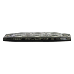 Luz Auxiliar de 3 LED, Ambar, Lente Transparente, SAE