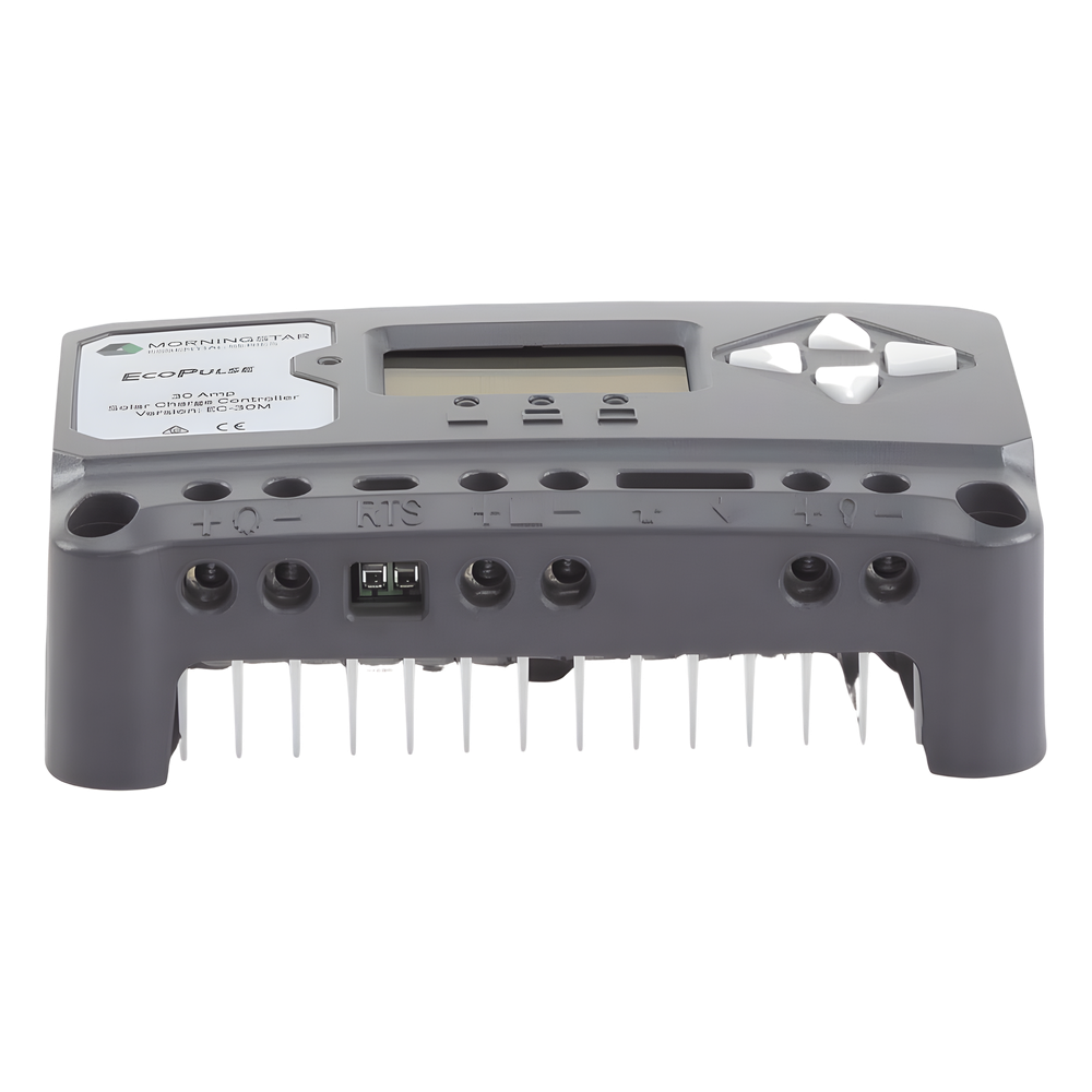Controlador solar 12/24 Vcc  de 30 Amp. Con pantalla de medición