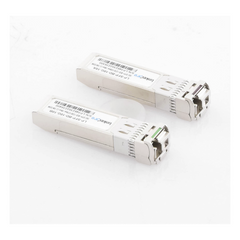 Transceptores Ópticos Bidireccionales SFP+ (Mini-Gbic) / Monomodo 1270 & 1330 nm / 10 Gbps / 10GBASE-BX / Conector LC/UPC Simplex / DDM / Hasta 10 km / 2 Piezas