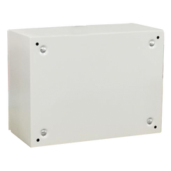 Gabinete de Acero IP66 Uso en Intemperie (500 x 300 x 300 mm) con Placa Trasera Interior Metálica y Compuerta Inferior Atornillable (Incluye Chapa y Llave T). Ideal para Centros de Carga y Tableros de Control